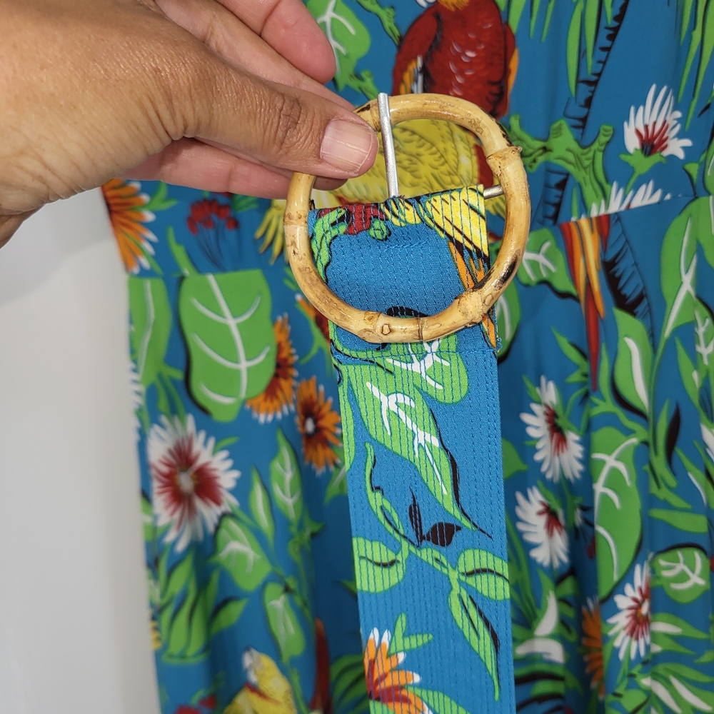 Trashy Diva Green and Orange Maxi Sundress - Picture 4 of 6